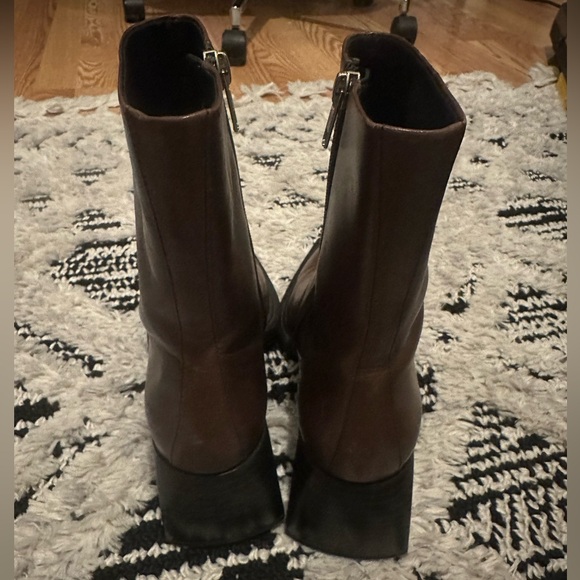 Free People Vagabond Vivian Boots Brown Leather Size 38 - Like New - FIRM - Picture 6 of 8